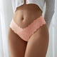 thumbnail image 3 of Gibobby Calzoncillos de encaje para mujer sexys Tangas a rayas de cintura alta personalizadas, tangas personalizadas, ropa interior de mujer, Tanga de algodón(C,XL), 3 of 4