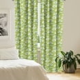 thumbnail image 2 of Ambesonne Hummingbirds Curtains, Garden Hummingbird, Pair of 28"x63", Lime Green Blue Cream, 2 of 5