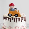 thumbnail image 3 of Resina Vehículo Juguete Decoraciones Decoraciones Ingeniería Camión Excavadora Bulldozer, Construcción creativa Tema Mini para Cake Topper Adorno para Macarena decoraciones de juguetes para vehículos, 3 of 8