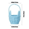 thumbnail image 2 of dajkiuy Easter Basket,Easter Baskets for Kids Boys,Small Easter Basket for Gifts Empty,Babies First Easter Basket,Easter Egg Hunt Basket for Toddler,Infant,Easter Bunny Basket Toys 5 x 8 inch, 2 of 6