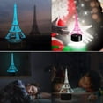 thumbnail image 4 of YSITIANNA 3D Illusion Lamp Eiffel Tower LED Night Light Touch Control 7 Colors Changing Table Lamp Bedroom Bedside Decor Lighting Christmas Birthdays Gifts for Boys Girls Toys STNL#3117, 4 of 8