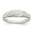 thumbnail image 3 of 925 Sterling Silver Swirl Ring Size 8, 3 of 6