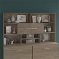 thumbnail image 2 of Pemberly Row 72W Desk Hutch in Modern Hickory - Engineered Wood, 2 of 7