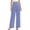 Sky Blue, variant on Ladies Pants Palazzo Cotton Linen Work Pants Trousers Straight Leg Beige Full High Waisted Loose Athletic Pants for Women,L