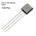 thumbnail image 2 of 100Pcs Plastic-Encapsulate Power TO-92 Transistor NPN 50V 0.15A 400mW, 2 of 3