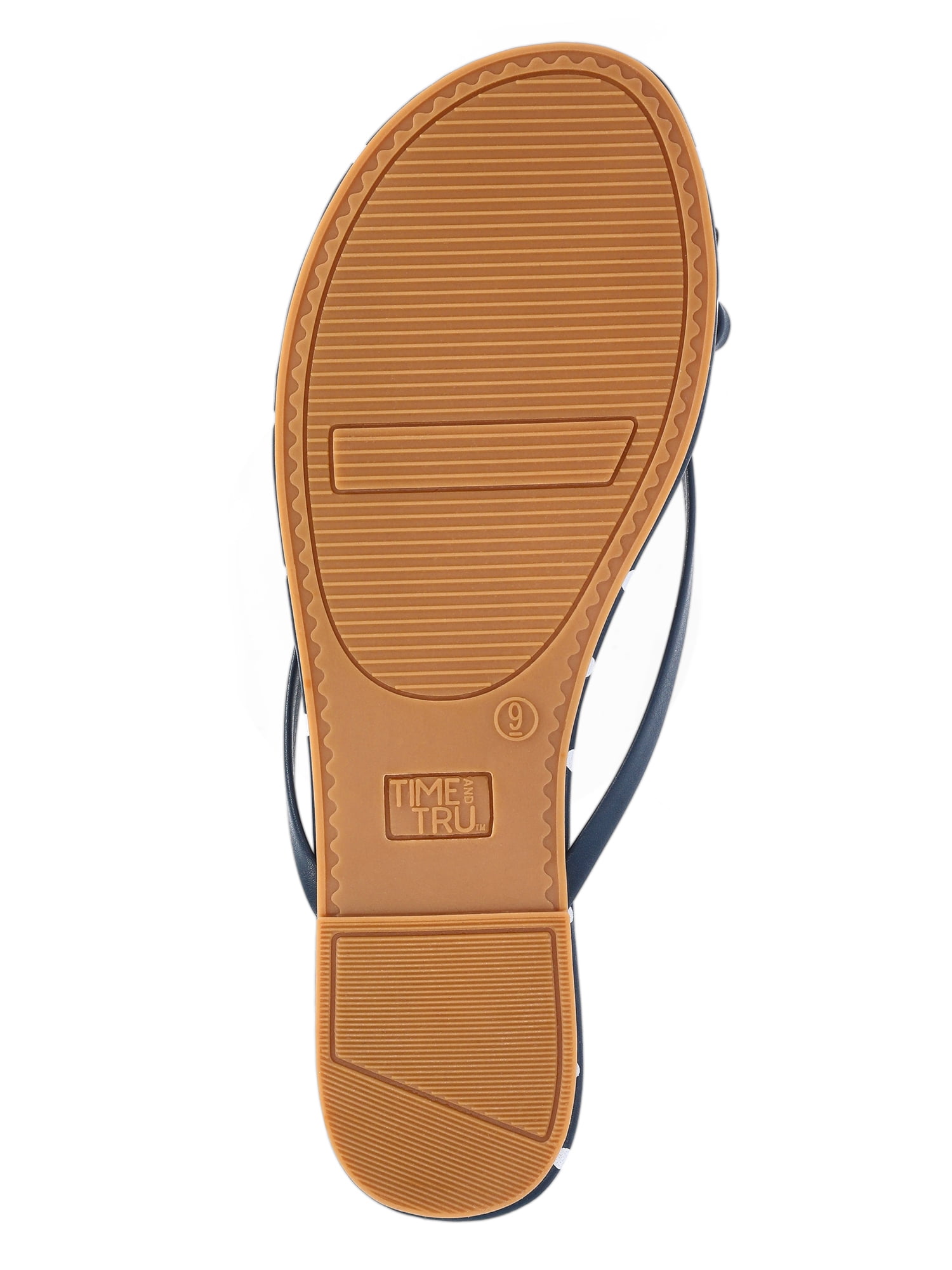 Time and Tru Women's Barely There Bow Thong Sandals