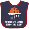 thumbnail image 3 of Inktastic Grandpas Little Basketball Buddy Boys Boys Baby Bib, 3 of 4