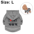 thumbnail image 2 of Camiseta para perro I Love My Mom, camiseta para perros pequeños, para perros pequeños, medianos y grandes, gatos, niños y niñas, 2 of 5
