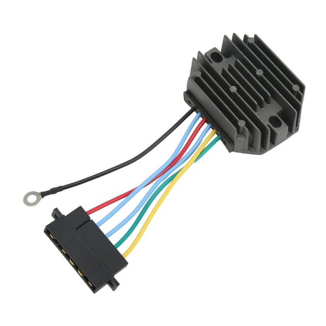 Regulador de voltaje, regulador de voltaje de 12 V, estabilizador de voltaje de aluminio, rectificador de voltaje para tractor, estética elegante