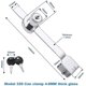 thumbnail image 2 of 4 Pcs Sliding Glass Door Ratchet Lock , Glass Door Lock , Cabinet Safety Lock For Glass Door Cabinet Display Drawer Cupboard Mail Box Door Showcase, 2 of 5