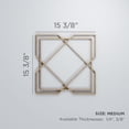 thumbnail image 3 of Ekena Millwork 15 3/8"W x 15 3/8"H x 1/4"T Medium Kiowa Decorative Fretwork Wood Wall Panels, Cherry, 3 of 18