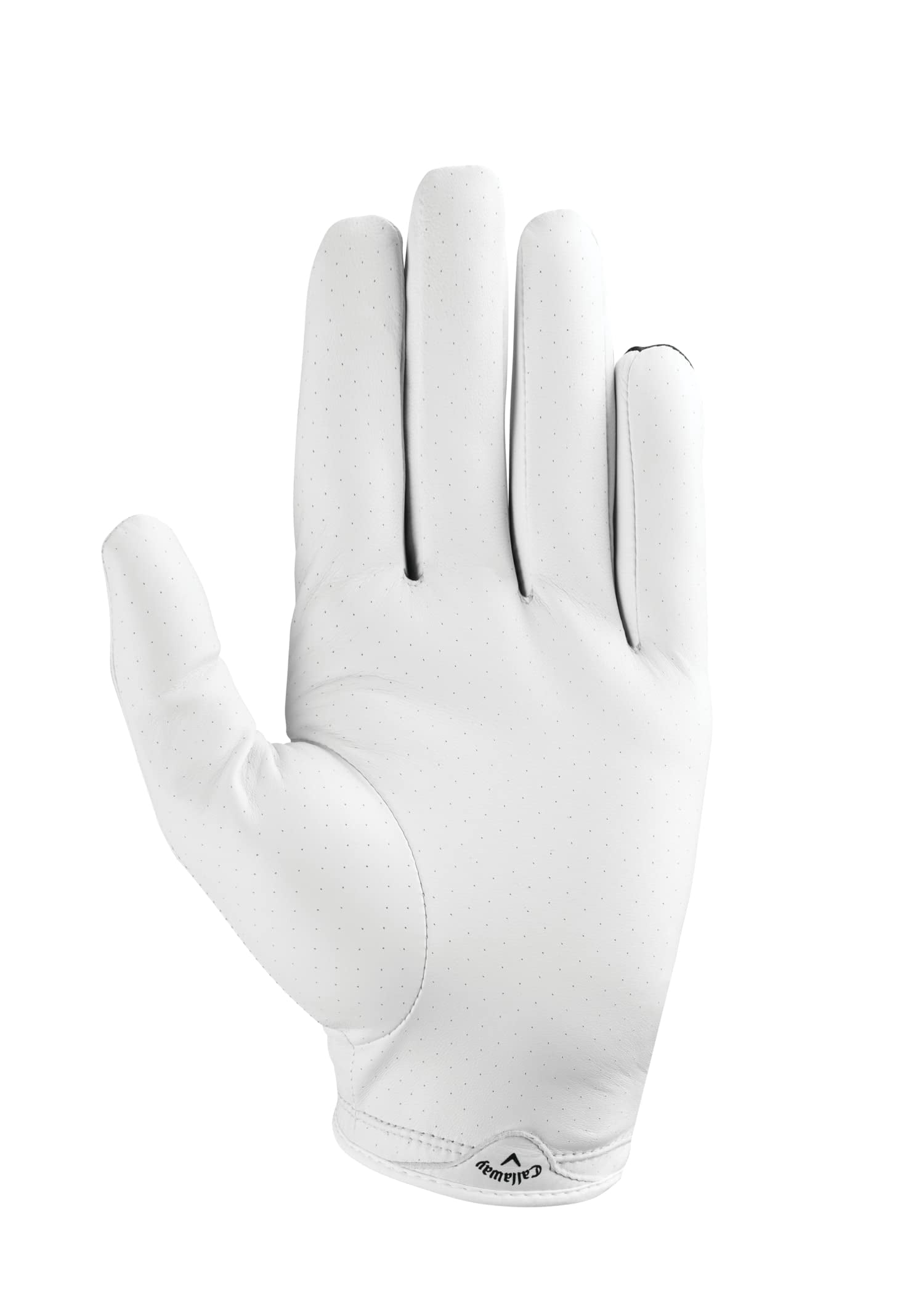Callaway Golf X Spann Glove (Worn on Left Hand, Cadet (Short Fingers), Large, White/Black)