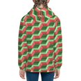 thumbnail image 6 of Pofeuu Geometric Watermelon Print Teenage Zipper Hoodie Sweatshirts Hooded Casual Jackets With Pocket For Boys Girls-Small, 6 of 6