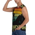 thumbnail image 3 of Lsque Not All Who Wander Are Lost 1 Print Men's Cotton Blend Sleeveless Muscle Shirts (S-3XL)- Moisture Wicking, Odor Protection, UPF 30+,X-Large, 3 of 8