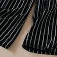 thumbnail image 6 of FUNUONY Lightweight Wide Leg Cropped Pants for Women High Waisted Loose Casual Lounge Travel Work Sweatpants Summer Retro Cotton and Linen Striped Loose Straight Leg Cropped Pants Black M, 6 of 7