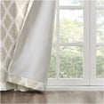thumbnail image 4 of JERFIT Printed Ikat Blackout Curtain Panel 100% Polyester for Patio Door, 100x84 Inch, Noise Reducing Thermal Insulated Grommet Top Window Treatment for Living Room Bedroom, 4 of 10