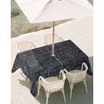 thumbnail image 3 of 54x80 Inch Outdoor Tablecloth with Umbrella Hole Zipper Rectangle Mathematics Formulas Rectangular Tablecloths Outside Waterproof Blackboard with Math Numerical Geometric Patio Table Cover for Picnic, 3 of 8