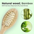 thumbnail image 4 of Junior Tangle Tamer Teak wood Paddle Hair Brush | Kids | Oval Shaped, 4 of 4