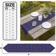 thumbnail image 3 of Dark Purple Table Runner Linen Burlap Table Runner 70 Inches Long Farmhouse Vintage Solid Color Dresser Scarves for Kitchen Island Coffee Dining Room Party Wedding Banquet Holiday Decoration 13"x70", 3 of 8