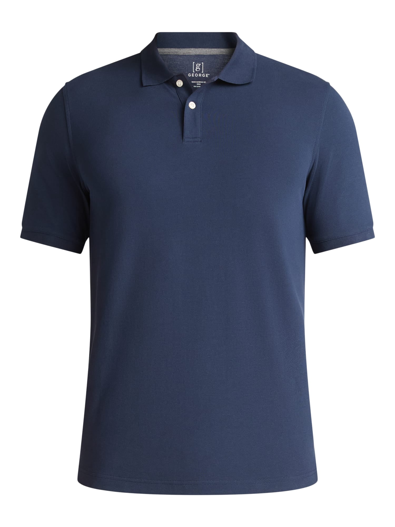 George Men's & Big Men's Active Fit 2-Pack Pique Polo Shirt, Sizes XS-3XL