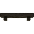thumbnail image 2 of Ekena Millwork 4"H x 4"D x 72"W Hand Hewn Faux Wood Fireplace Mantel Kit w/ Alamo Corbels, Natural Ash, 2 of 10