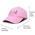 thumbnail image 2 of DALIX Rainbow Heartbeat RN Nurse Hat EKG Baseball Cap Medical Fitness in Pink, 2 of 6
