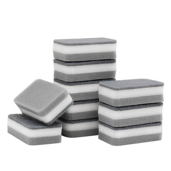 10pcs Dish Sponges For Washing Dishes With Scrubber, Non Scratch Dishwash Sponge, Sponge Wipe Household Cleaning Dishcloth Double Sided Cleaning Stain Removing Dishcloth Kitchen Dishcloths