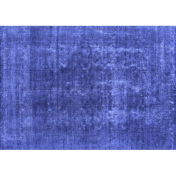 Ahgly Company Indoor Rectangle Oriental Blue Industrial Area Rugs, 2' x 3'