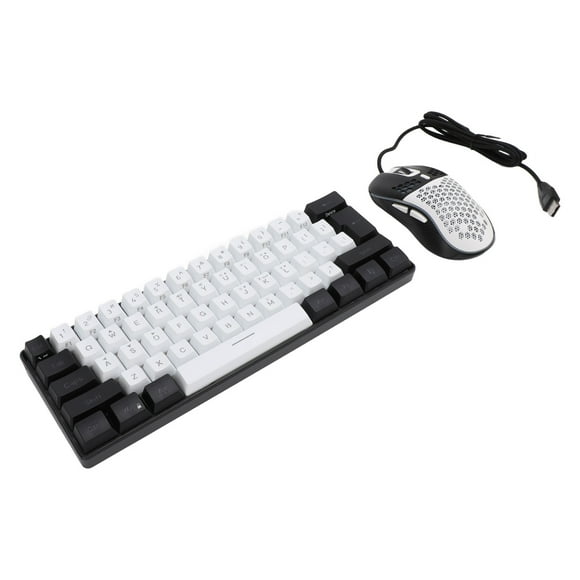 RGB Illuminated Gaming Keyboard, Multi Color Backlit Wired Keyboard with Mechanical Feel, Ergonomic Design, Plug and Play for Win 10, Mac OS X