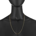 thumbnail image 3 of 1.6mm 24k Yellow Gold Plated Stainless Steel Square Box Chain Necklace, 24 inches, 3 of 6