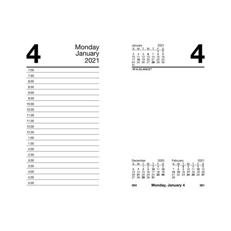 2026 Daily Desk Calendar Refill By AT-A-GLANCE – 3-1/2 X 6 Inches, Loose-Leaf Pages, E71750