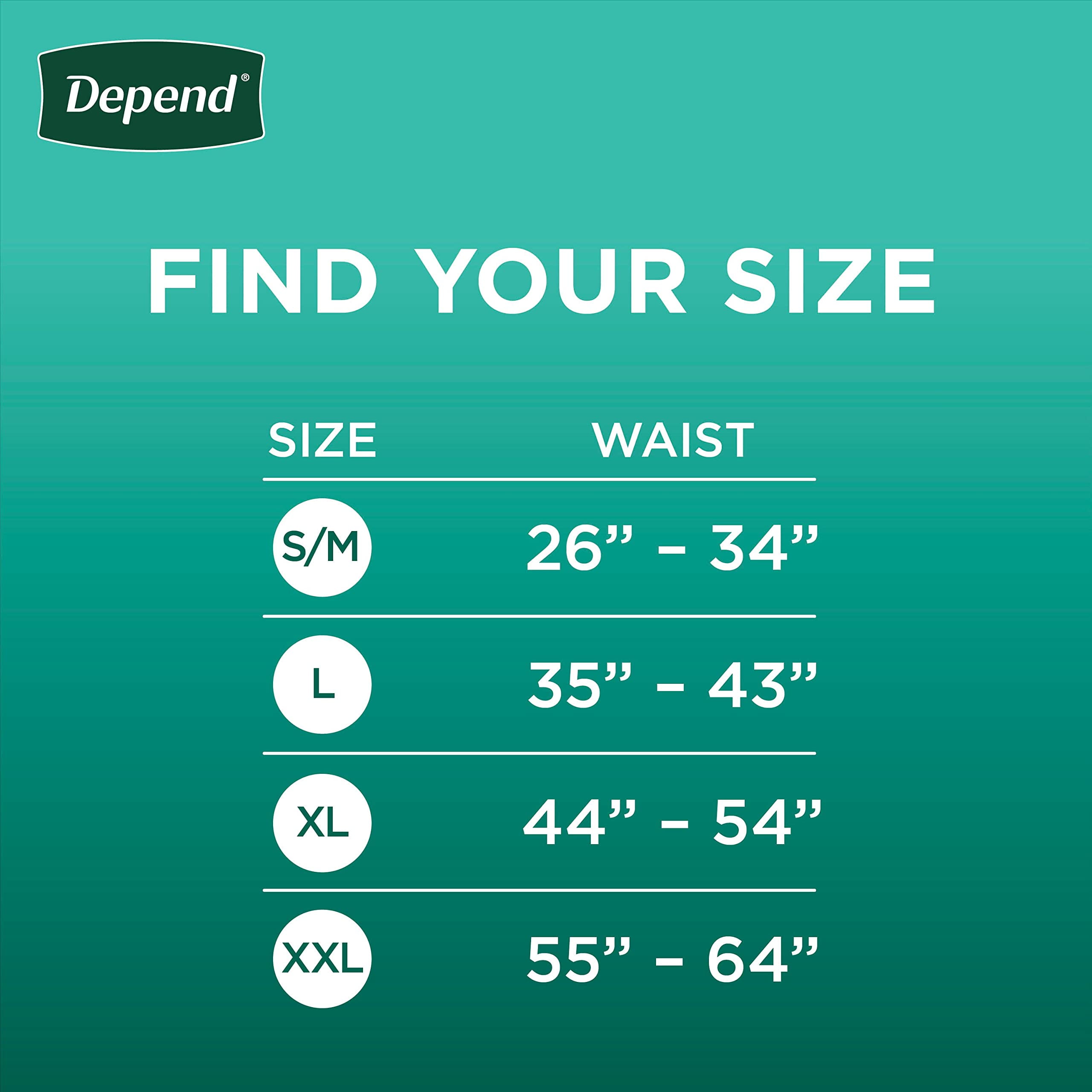Depend Fresh Protection Adult Incontinence Underwear for Men Disposable Large Grey 72 Count (54203)