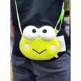 thumbnail image 1 of Sanrio Keroppi-muñeco de peluche de rana verde de dibujos animados para niños, bolso cruzado para niña, 1 of 3