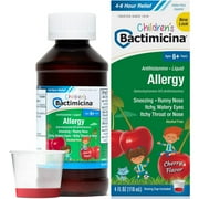 Bactimicina Children’s Allergy Medicine Allergy Liquid for Ages 6 & Up, 4 fl Oz
