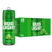 Bud Light Lime American Light Lager Beer 18 pack 12 fl oz Aluminum Cans 4.2% ABV