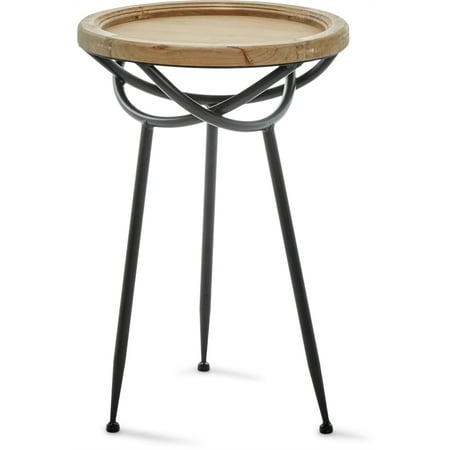 Finch - Easton Modern Rustic Manufactured Wood Side Table - Light Beige