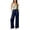 Navy-02, variant on Nugftut Womens Pajama Pants High Waist Satin Wide Leg Pants with Pockets Soft Comfortable Loungewear Pajamas