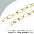 thumbnail image 3 of Uxcell Pendant Light Fixture Chains 3.2mm Thick 1m Long Gold 2 Pack, 3 of 5