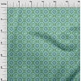 thumbnail image 3 of oneOone Polyester Spandex Turquoise Green Fabric Asian Suzani Sewing Craft Projects Fabric Prints By Yard 56 Inch Wide, 3 of 5