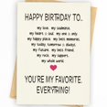 thumbnail image 1 of Tarjeta de cumpleaños WowBeFun divertida para hombres, marido y novio, 1 of 5