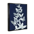 thumbnail image 3 of Stupell Industries Blue Butterflies Abstraction Animals & Insects Painting Black Floater Framed Art Print Wall Art, 3 of 6