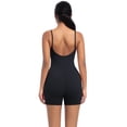 thumbnail image 5 of Body deportivo informal de color liso para mujer, ajustado, con tirantes, para yoga, danza, running y fitness., 5 of 5