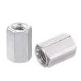 thumbnail image 5 of Uxcell M8 x 1.25-Pitch 20mm Length 304 Stainless Steel Metric Hex Coupling Nut, 10-Pack, 5 of 5