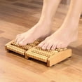 thumbnail image 4 of Foot Massager with Wooden Colorful Six Row Massage Wheels R8E1 O9Y1 C6L7 P9, 4 of 8
