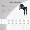 thumbnail image 7 of vastwit Kids Girls Tracksuit Fleece-Lined Long Sleeve Zip Jacket with Leggings Figure Skating Training Suit Blue 10, 7 of 7