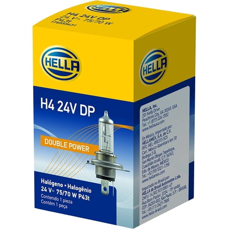 HELLA H4 24V DP Double Power Bulb, 75/70W