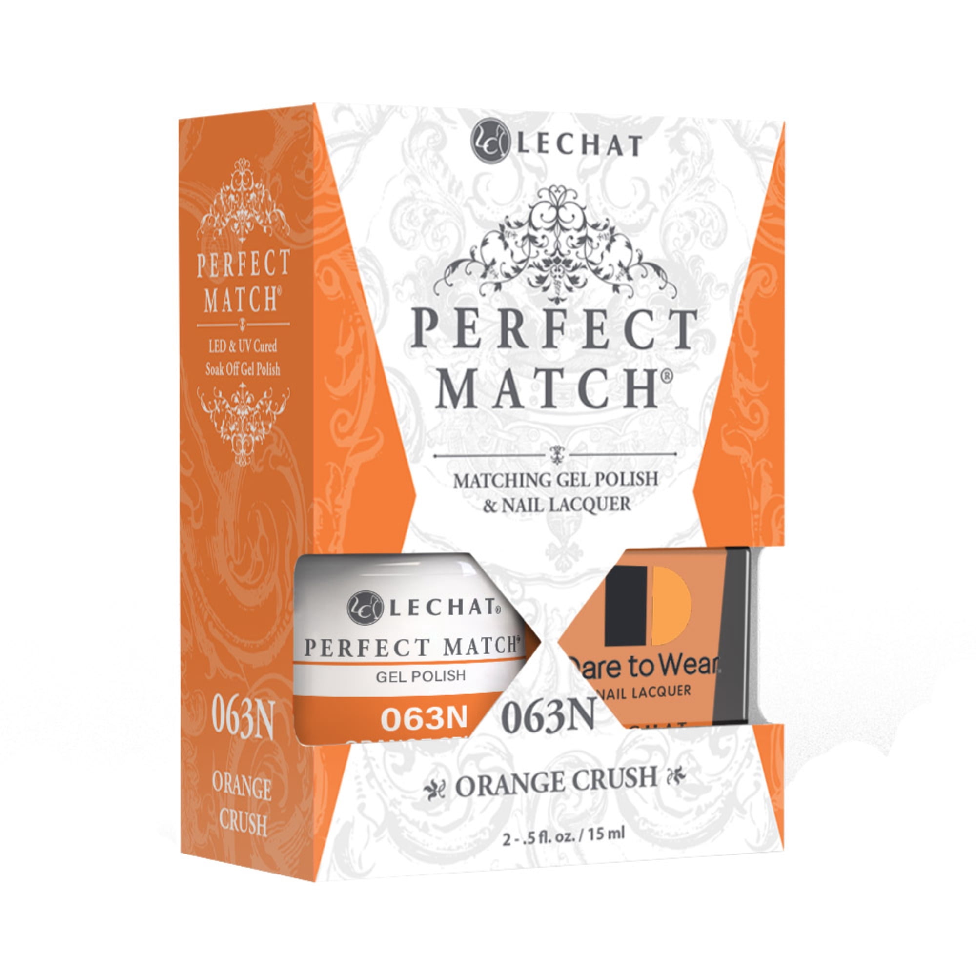 Lechat Perfect match Duo Gel Lacquer Orange Crush PMS036N