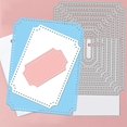 thumbnail image 3 of 3 Style Rectangle Frame Cutting Dies Frame Background Carbon Steel Die Cuts for DIY Crafting Embossing Stencil Template, 3 of 8