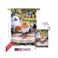 thumbnail image 1 of Breeze Decor 10071 Pets Splashing Up Some Fun 2-Sided Vertical Impression House Flag - 28 x 40 in., 1 of 1