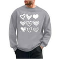 thumbnail image 2 of PNTUTB Men's Valentine's Day Fashion Print Long Sleeve Classic Crew Neck Pullover Casual Loose Comfort Sweatshirts, 2 of 6